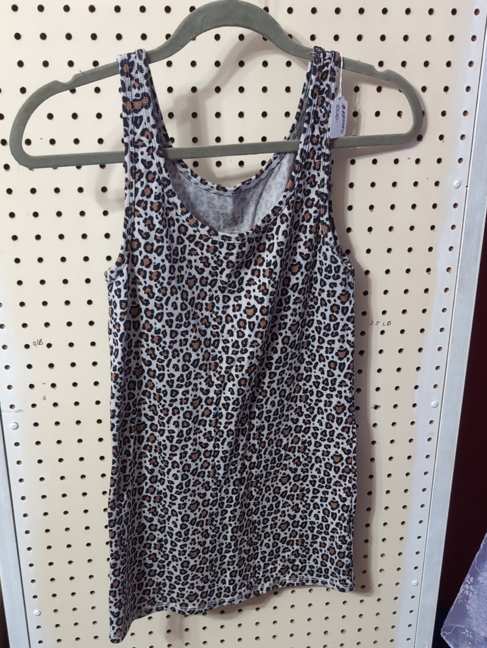 Leopard Print Sleeveless Tank - Brown & Black And Graphic Tee